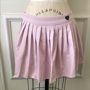 Baby Pink Pleated Skirt